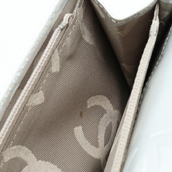 CHANEL Cambon Line Coco Mark Bi-fold Long Wallet Leather Soft Calf Black Silver A26717