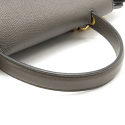 CELINE Micro Belt Bag Handbag Shoulder Leather Grey 180153