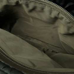 CHANEL Cococoon Quilted Tote Bag Handbag Boston Nylon Leather Checkered Khaki 7205