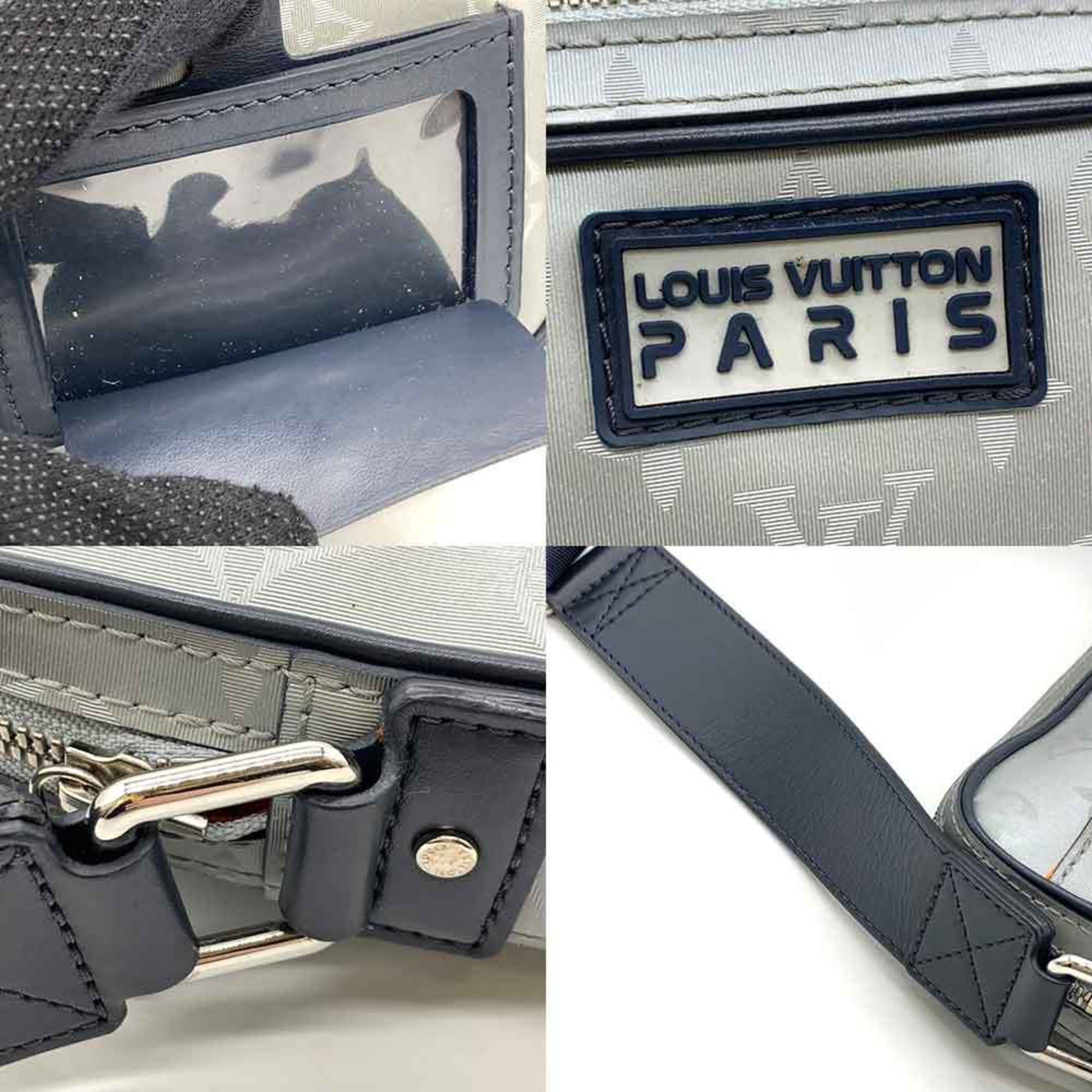 Louis Vuitton Bag Alpha Gray Shoulder Pochette Horizontal Men's Monogram Satellite M44169 LOUISVUITTON