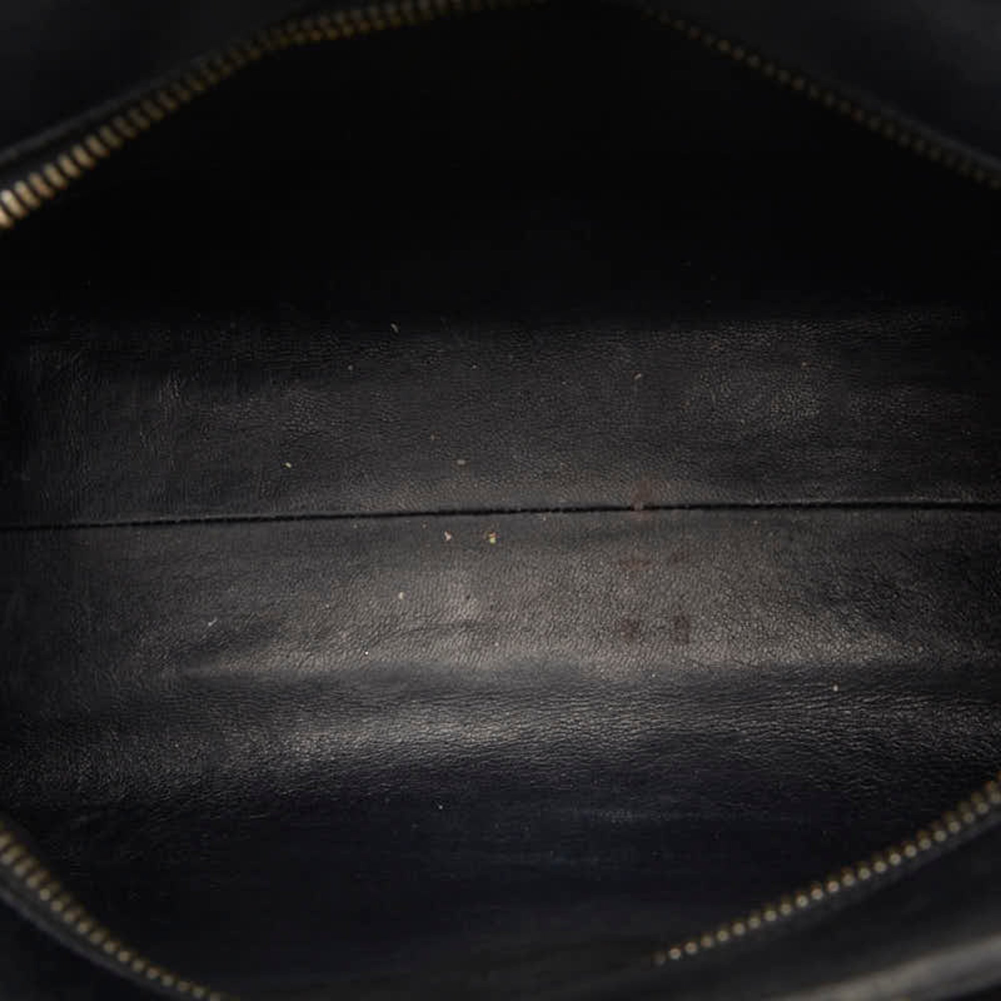 Saint Laurent Baby Cabas Handbag Shoulder Bag 472466 Black Leather Women's SAINT LAURENT