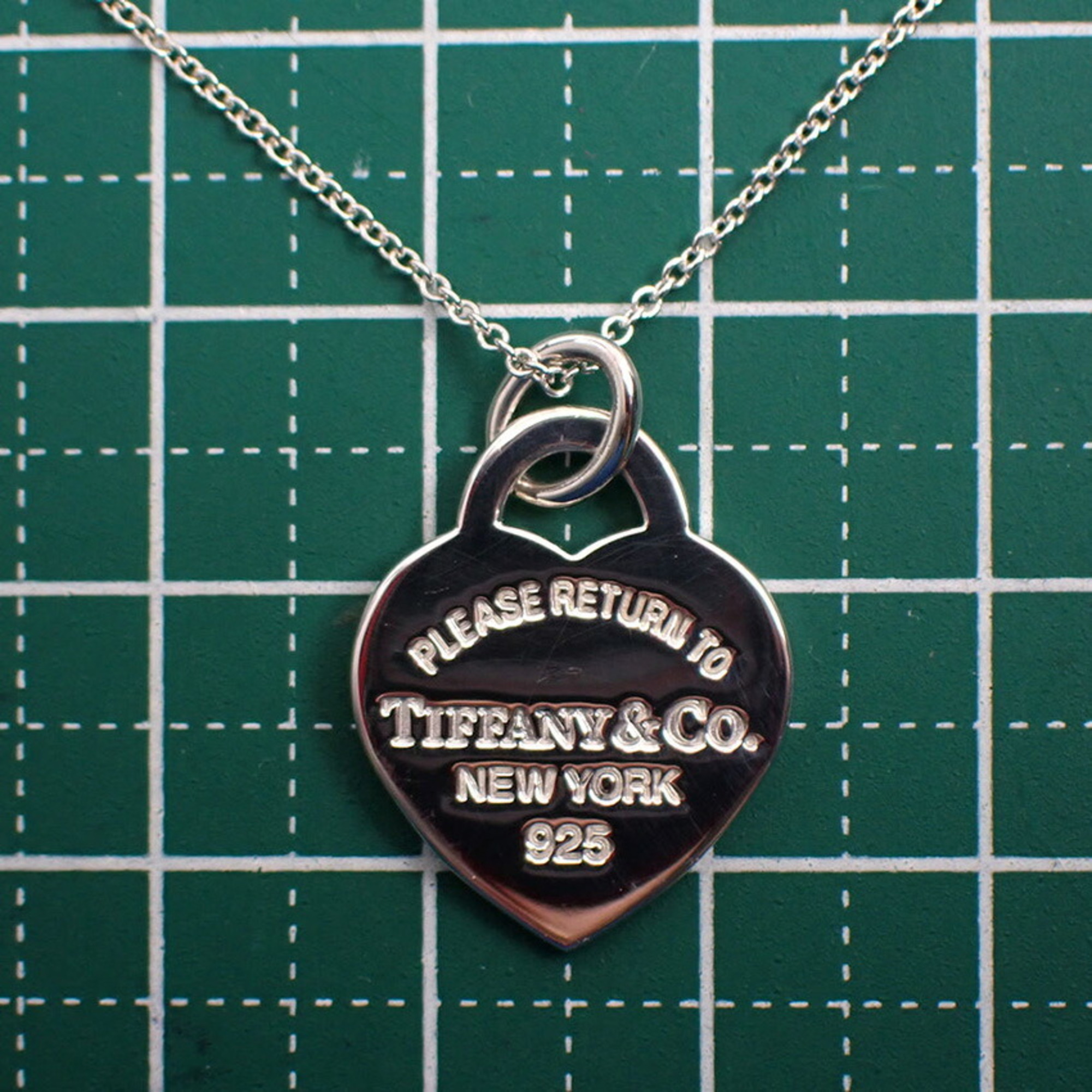 TIFFANY 925 Enamel Return to Tiffany Heart Tag Pendant