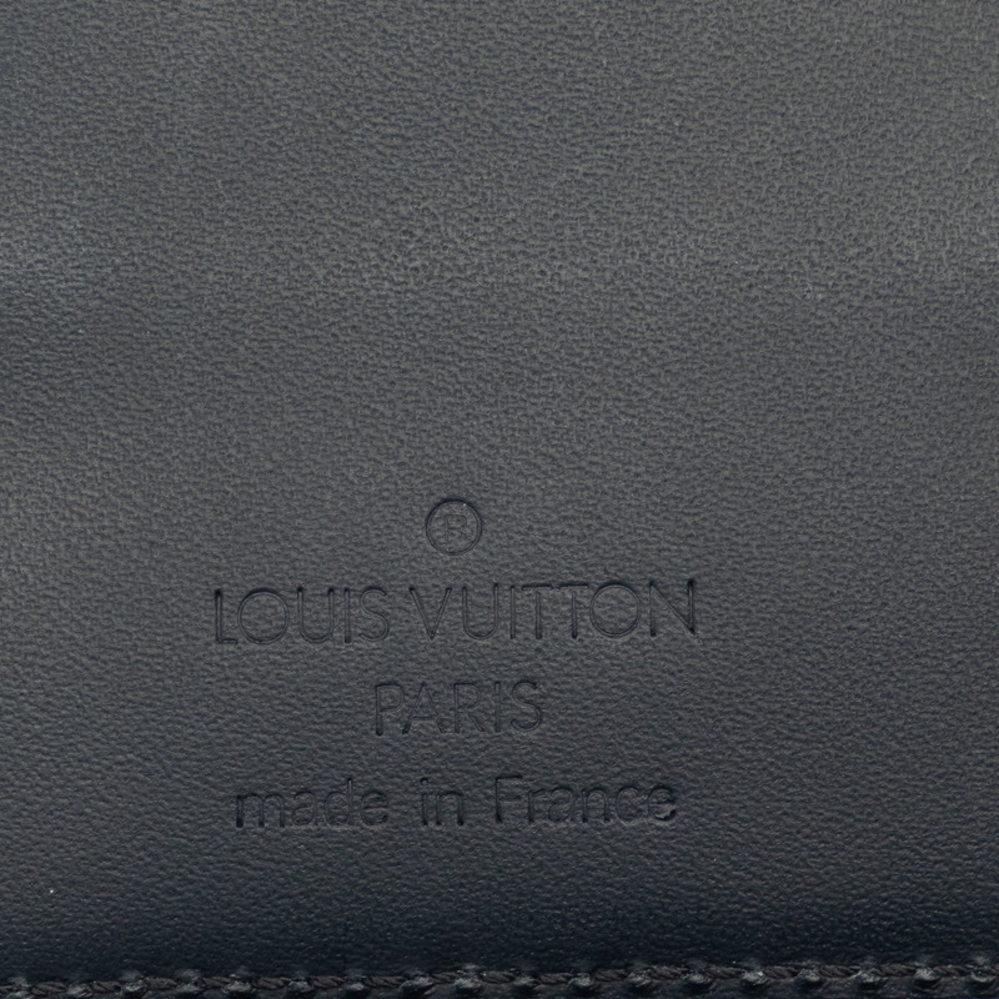 Louis Vuitton Damier Infini Agenda Posh Notebook Cover Black Leather Women's LOUIS VUITTON
