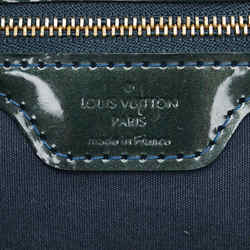 Louis Vuitton Monogram Vernis Wilshire PM Handbag M93684 Blue Nuit Green Patent Leather Women's LOUIS VUITTON