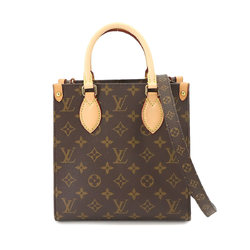 Louis Vuitton Monogram Sac Plat BB 2way Hand Shoulder Bag Brown M46265 RFID