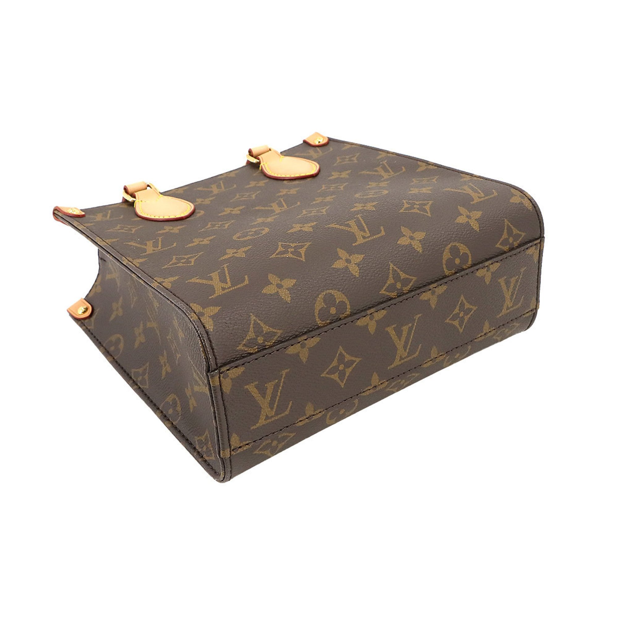 Louis Vuitton Monogram Sac Plat BB 2way Hand Shoulder Bag Brown M46265 RFID