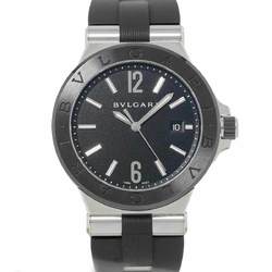 BVLGARI Diagono Ceramic DG42SC Men's Watch Black Dial Date Automatic