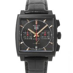 TAG Heuer Monaco Special Edition CBL2180 Men's Watch Date Black Dial Luton Automatic