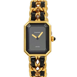 CHANEL Premiere S size H0001 Ladies watch Black dial Gold quartz