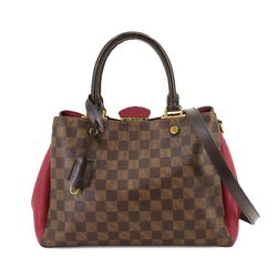 Louis Vuitton Damier Brittany 2way Hand Shoulder Bag Ebene Bordeaux N51131 RFID Gold Hardware
