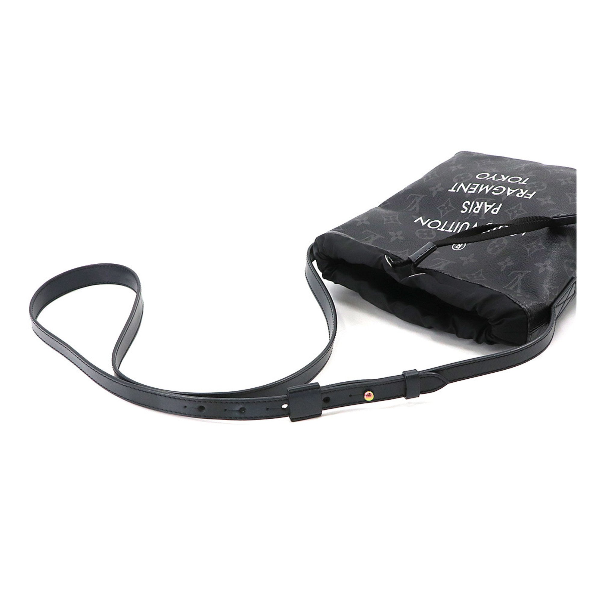 Louis Vuitton LOUIS VUITTON Monogram Eclipse Fragment Nano Bag Shoulder Black M43418 RFID