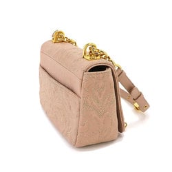 Christian Dior Caro Small Chain Shoulder Bag Leather Pink