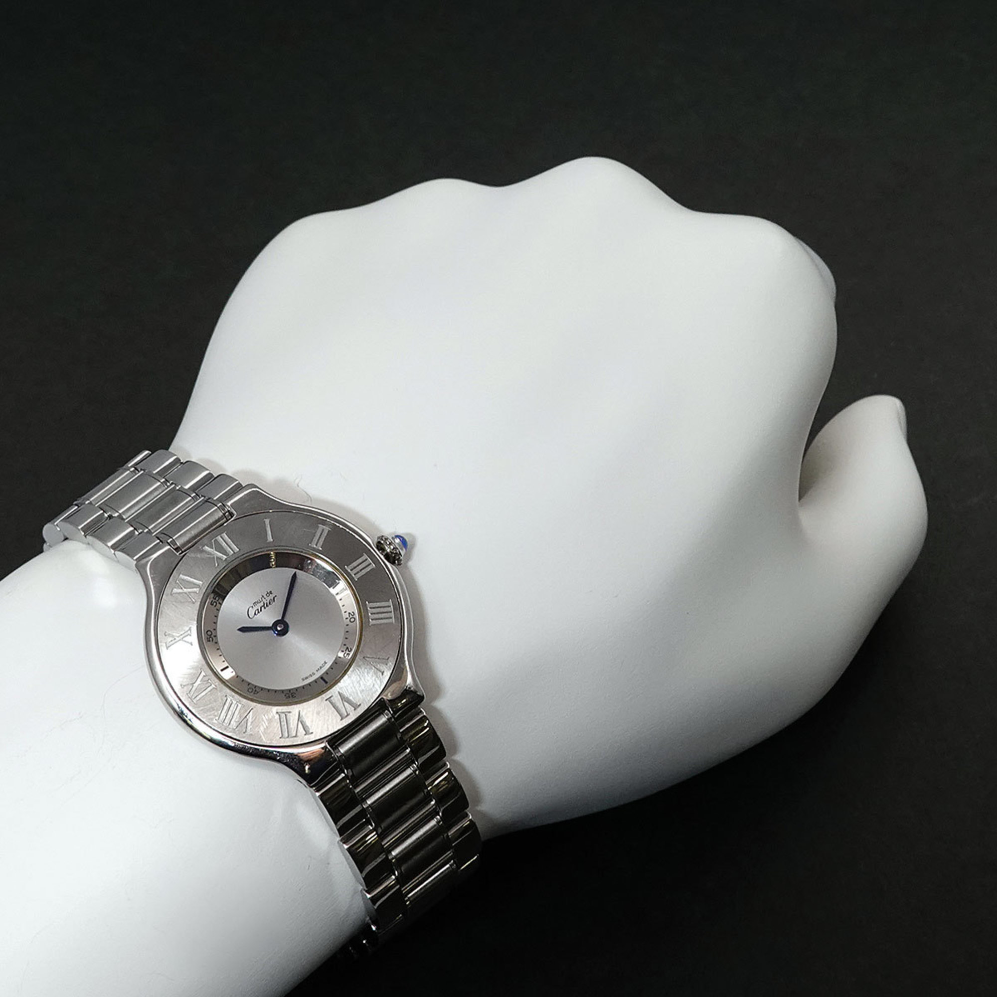 Cartier Must 21 Vantian W10110T2 Boys' Watch Silver Dial Quartz Must21