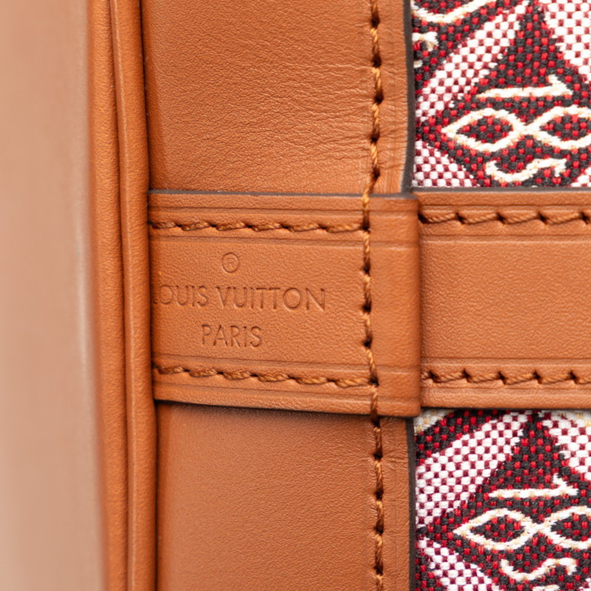 Louis Vuitton Monogram Petit Noe SINCE 1854 Shoulder Bag M57154 Wine Red Brown Canvas Leather Women's LOUIS VUITTON