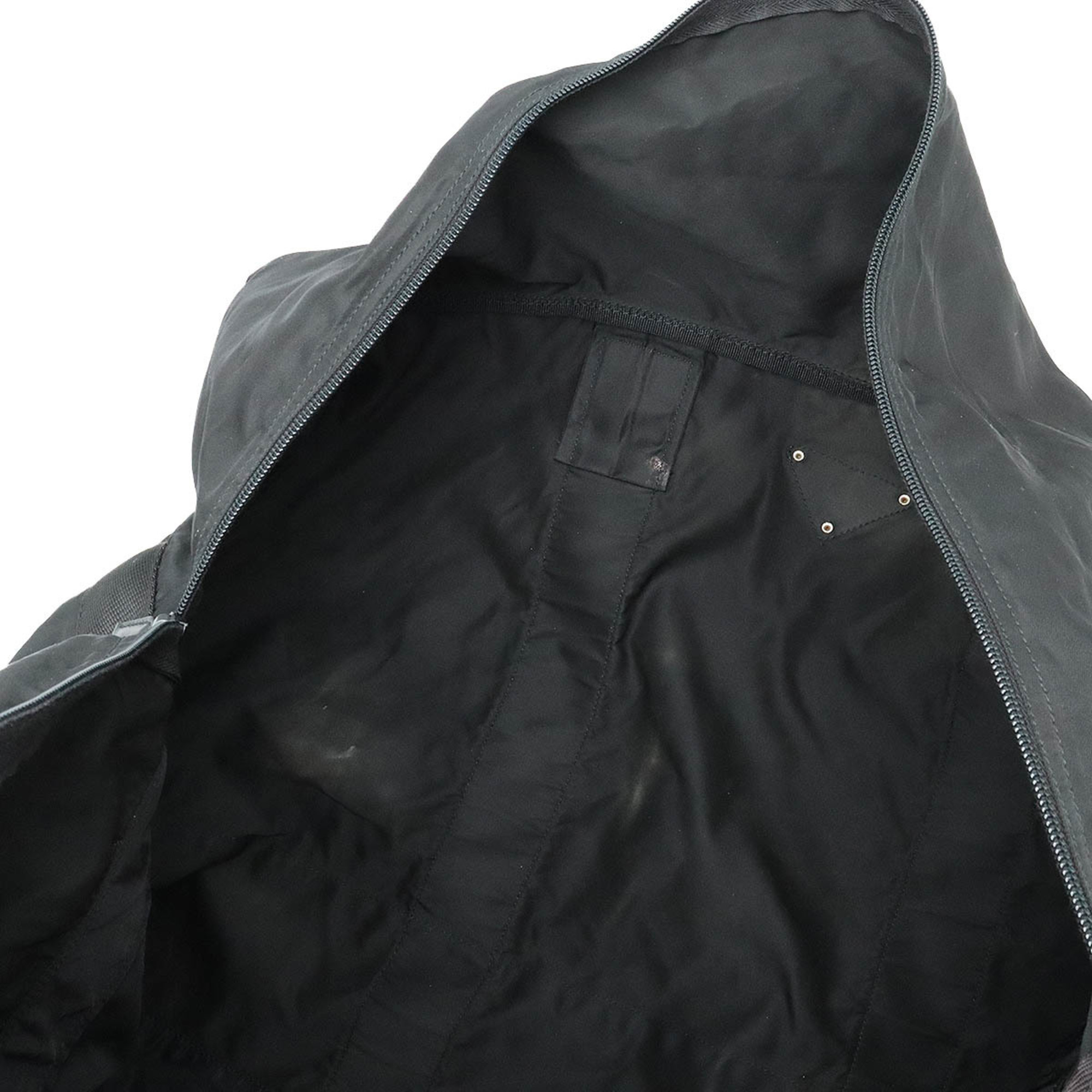 PRADA Prada Boston bag, travel nylon, leather, NERO, black