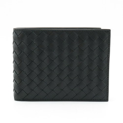 BOTTEGA VENETA Bottega Veneta Intrecciato Bi-fold Wallet Leather Black 113112