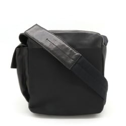PRADA Prada Shoulder Bag Pochette Nylon Nappa Leather NERO Black