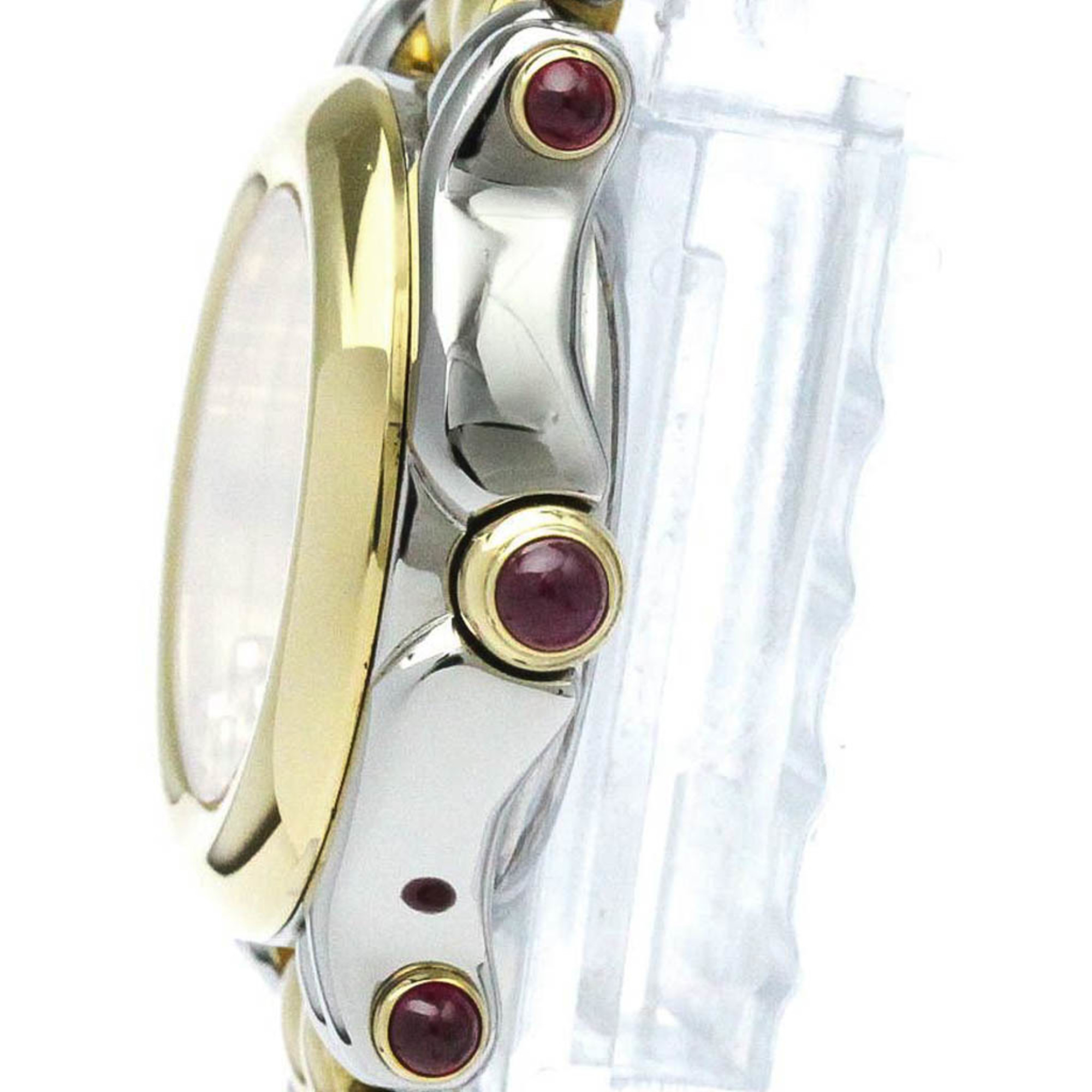 Polished CHOPARD Happy Sports Diamond 18K Gold Steel Watch 27/8278-22 BF570957