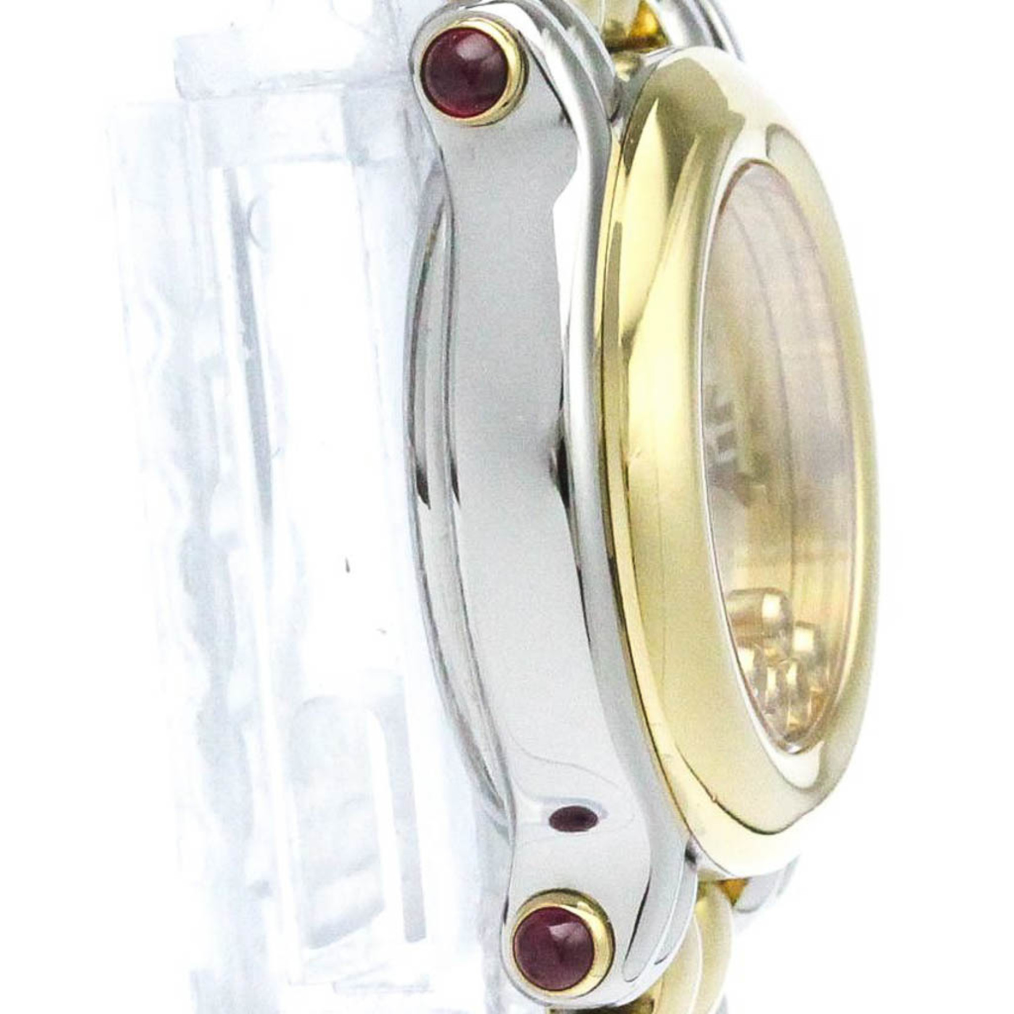 Polished CHOPARD Happy Sports Diamond 18K Gold Steel Watch 27/8278-22 BF570957