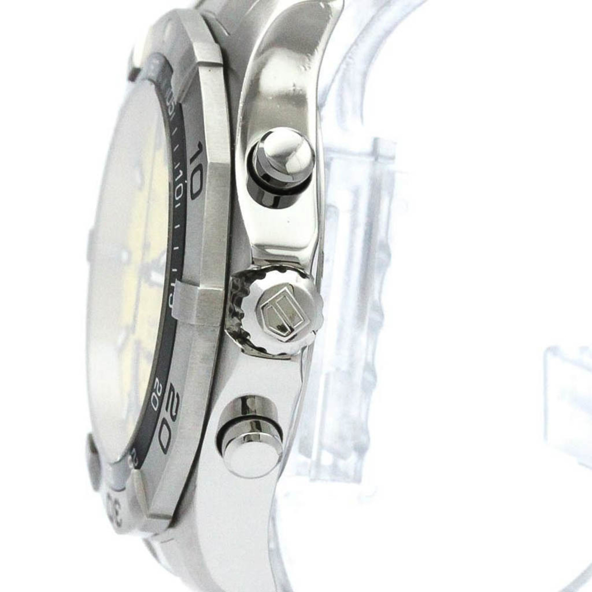 Polished TAG HEUER Aquaracer Grande Date Steel Quartz Watch CAF101D BF570448
