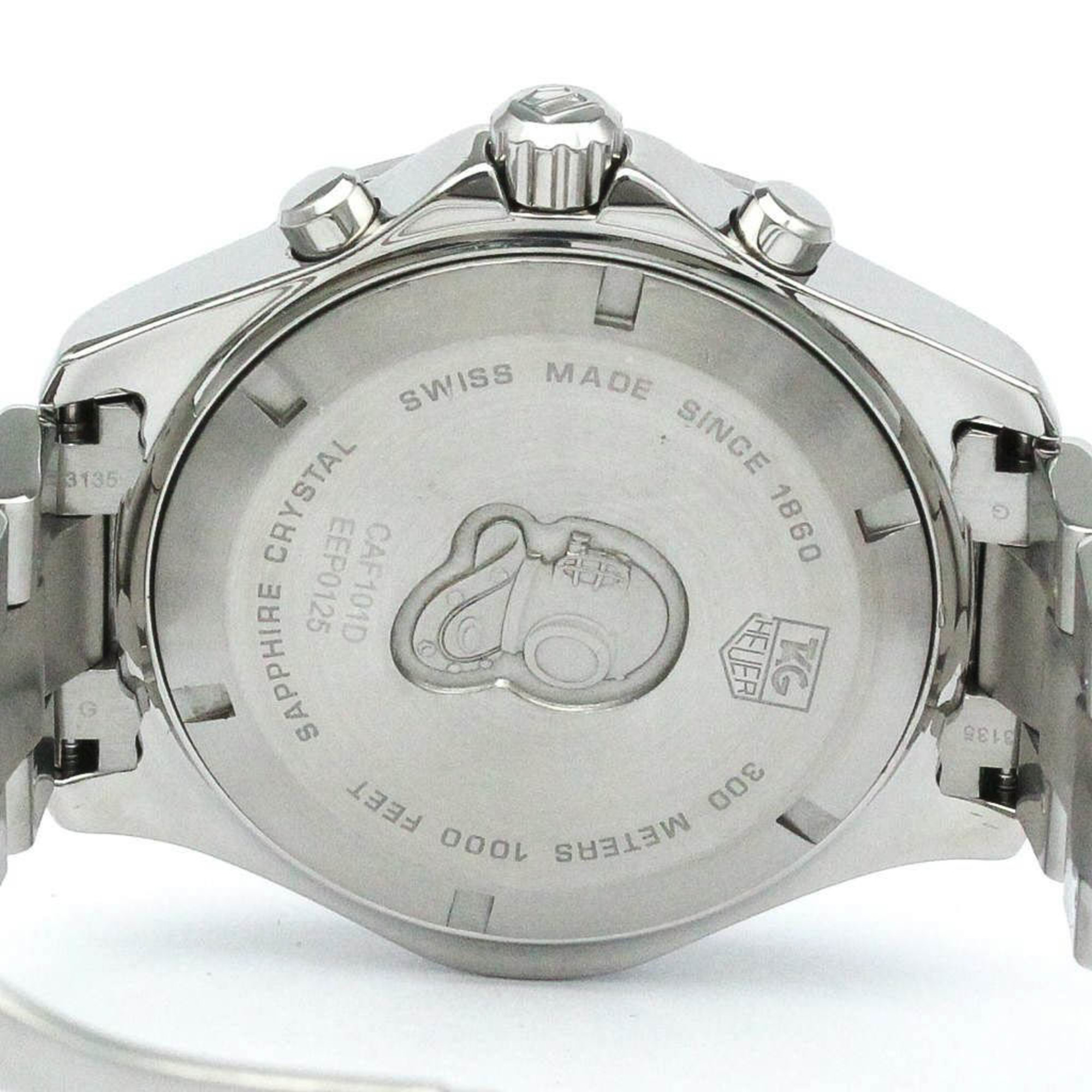 Polished TAG HEUER Aquaracer Grande Date Steel Quartz Watch CAF101D BF570448