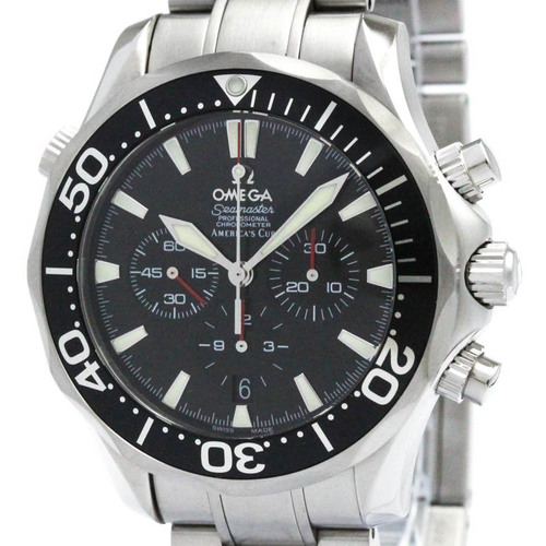 Polished OMEGA Seamaster Americas cup Chronograph Watch 2594.50 BF570453