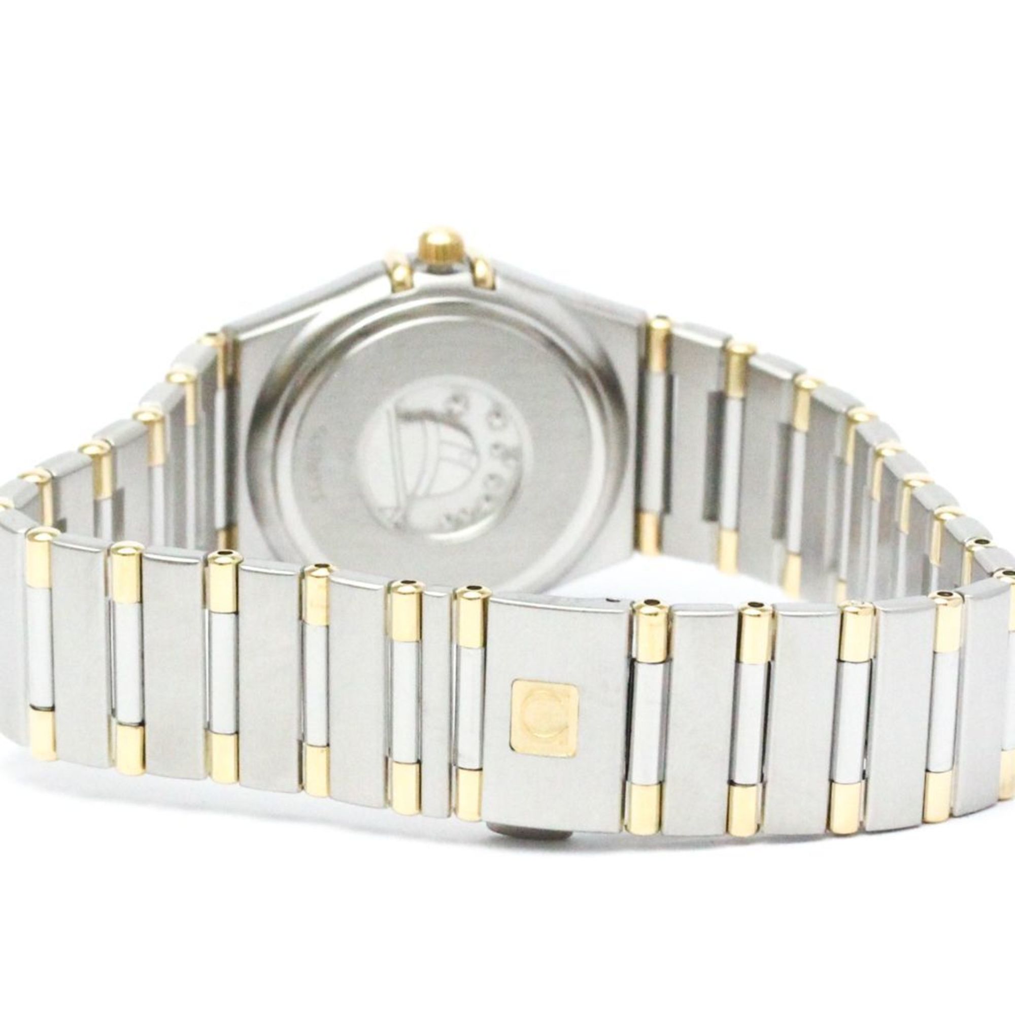 Polished OMEGA Constellation 18K Gold Steel Ladies Watch 1362.10 BF569449