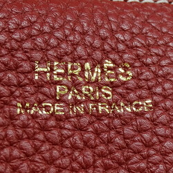 Hermes HERMES Bag Double Sens 36 Women's Men's Tote Shoulder Taurillon Clemence Rouge Kazak Crevette □Q Reversible Bicolor