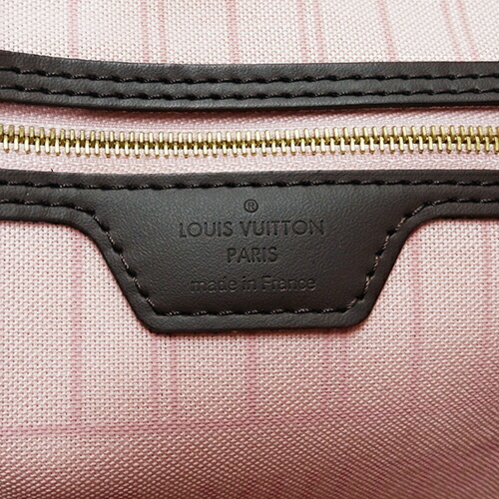 Louis Vuitton LOUIS VUITTON Bag Damier Women's Tote Neverfull MM Rose Ballerine N41603 Brown Pink
