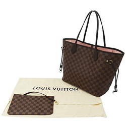 Louis Vuitton LOUIS VUITTON Bag Damier Women's Tote Neverfull MM Rose Ballerine N41603 Brown Pink