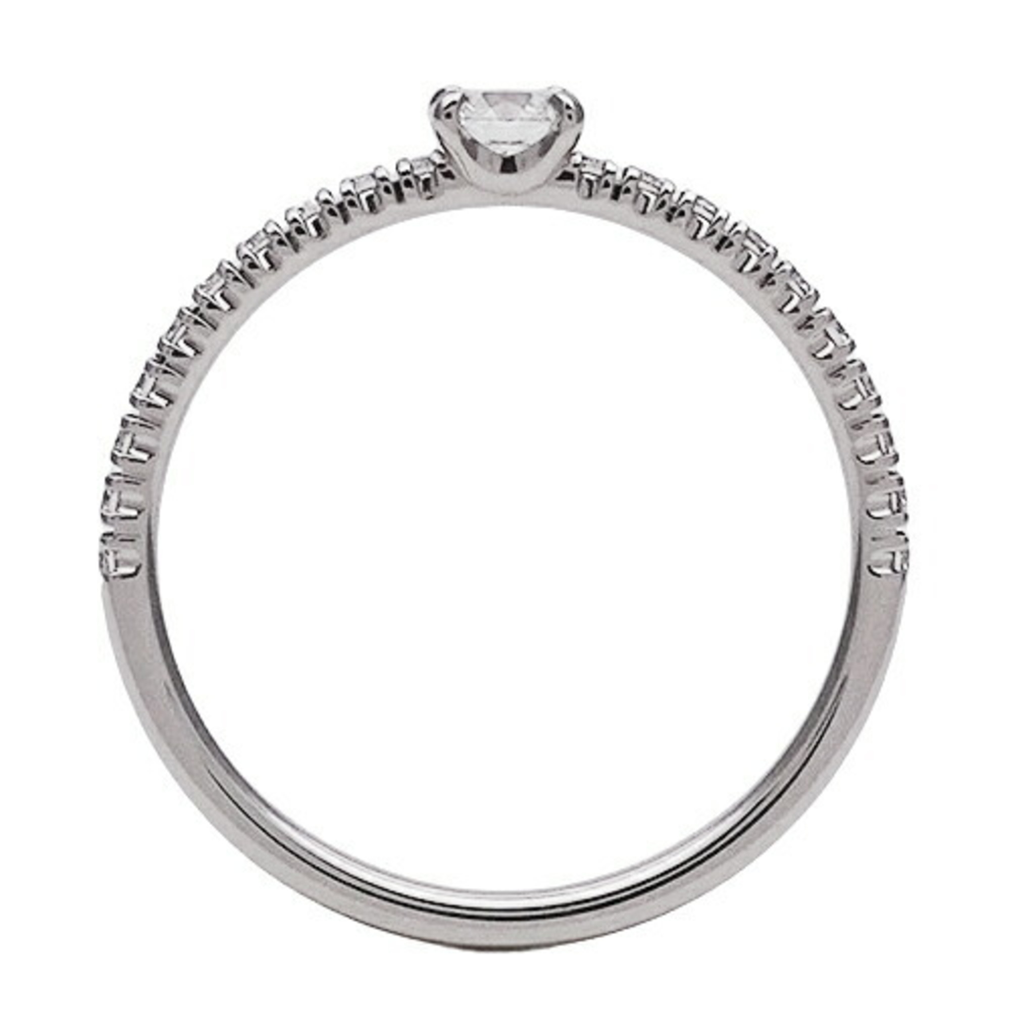 Cartier ring for women, diamond, PT950 platinum, Etincel de solitaire ring, #50, size 10, polished