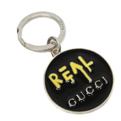 Gucci REAL LOGO GUCCI GHOST KEYRING 478646 Keyring (Black,Silver,Yellow)