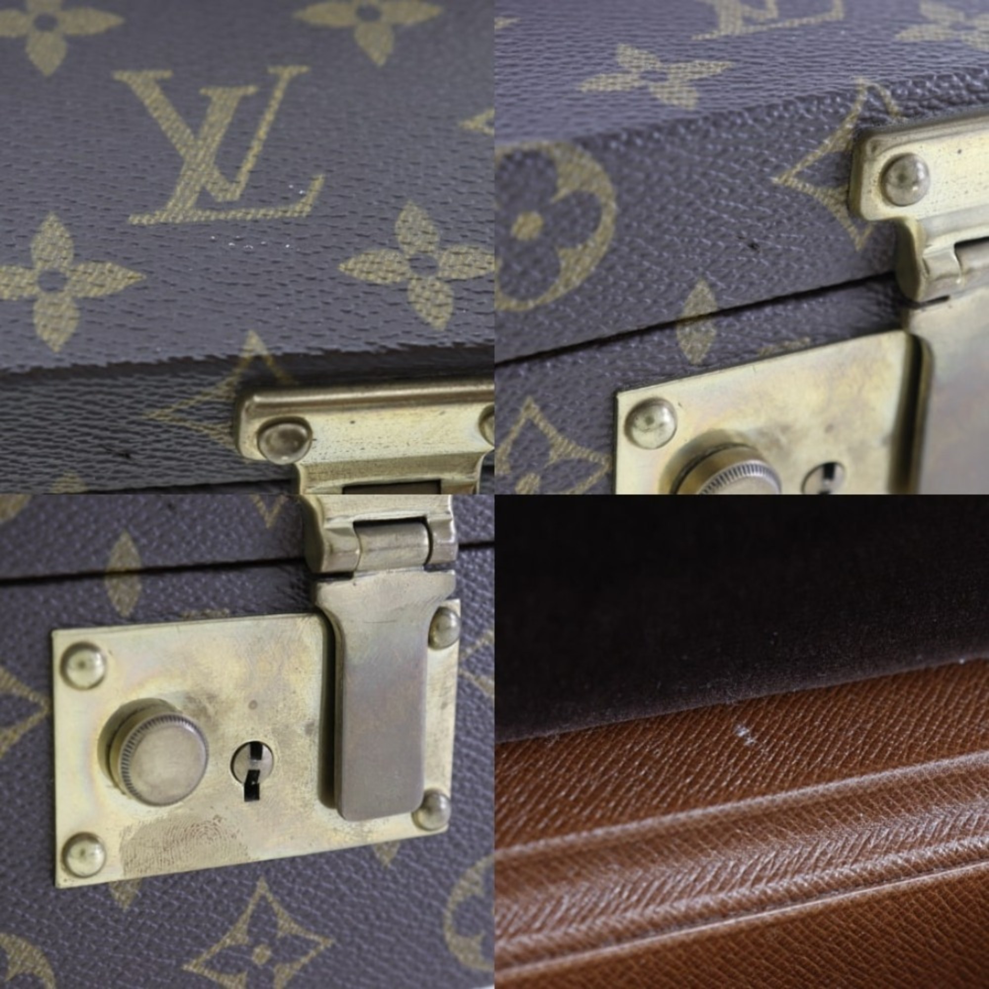 Louis Vuitton LOUIS VUITTON Boite Atou Case Monogram Canvas Snap Lock Bowat Unisex I131824070