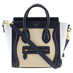 CELINE Shoulder Bag Calf 2way Luggage Nano Shopper Women's I131824014