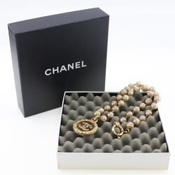 Chanel CHANEL Lava Necklace Gold Plated x Fake Pearl 1993 93A Approx. 109.3g lava Women's I111624074
