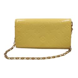 LOUIS VUITTON Vernis Portefeuille Sarah Chain Long Wallet for Women, Wallet, Citrine, M90149