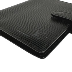 Louis Vuitton Epi Agenda PM Notebook Cover, Leather R20052, Black, LV