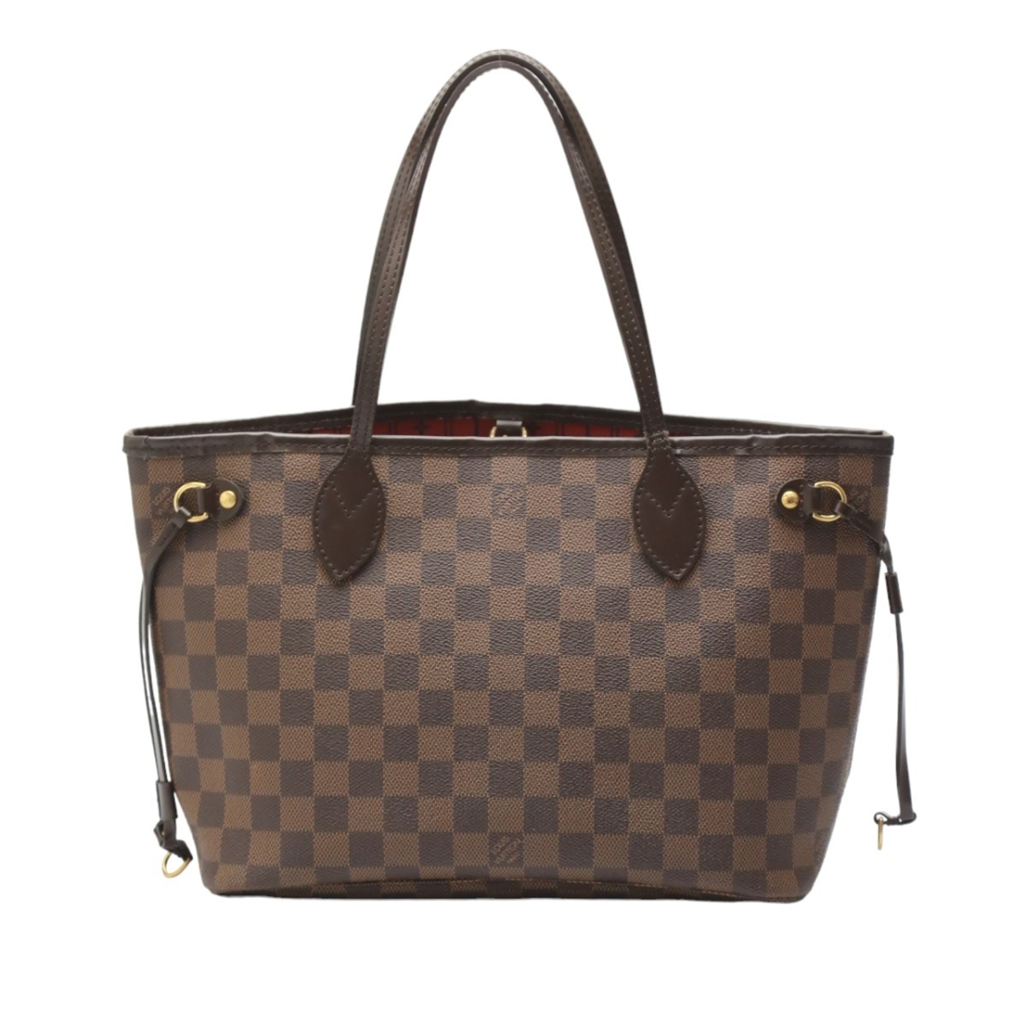 Louis Vuitton LOUIS VUITTON Handbag Damier Neverfull PM Canvas N51109 Brown LV