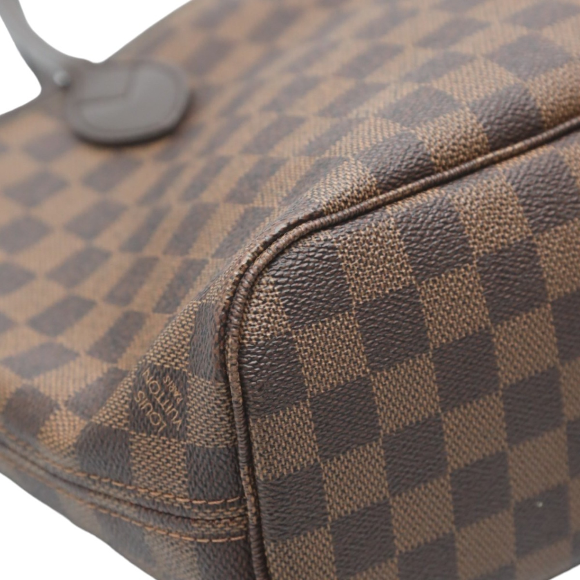 Louis Vuitton LOUIS VUITTON Handbag Damier Neverfull PM Canvas N51109 Brown LV