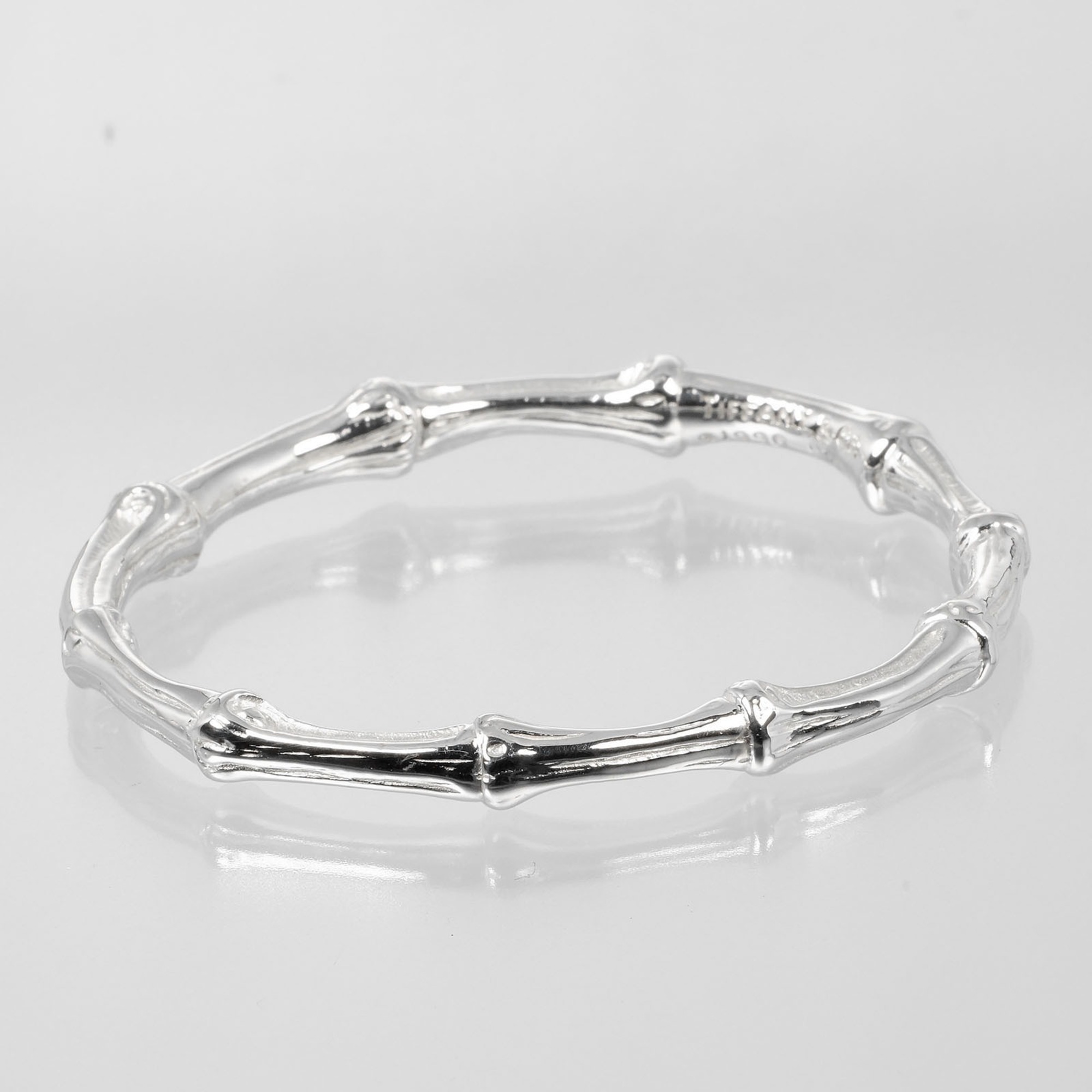 Tiffany & Co. Bamboo Bracelet, 17.5cm wrist size, bangle, 925 silver, approx. 40.5g I132724016