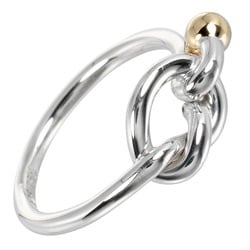 Tiffany & Co. Love Knot Ring, Size 13.5, 925 Silver, 18K Yellow Gold, Approx. 3.1g I132724006