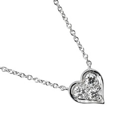 Tiffany & Co. Sentimental Heart Necklace Pt950 Platinum Diamond Approx. 3.18g I132124047