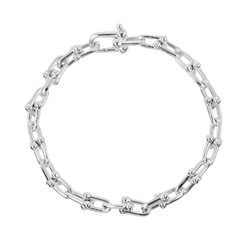 Tiffany & Co. Hardware Small Link Bracelet, SM, 18cm wrist size, 925 silver, approx. 18.89g I132724017