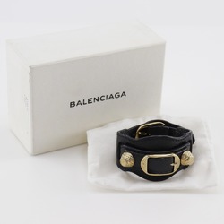 BALENCIAGA Bracelet Leather x Gold Plated Approx. 33g Women's I131824096