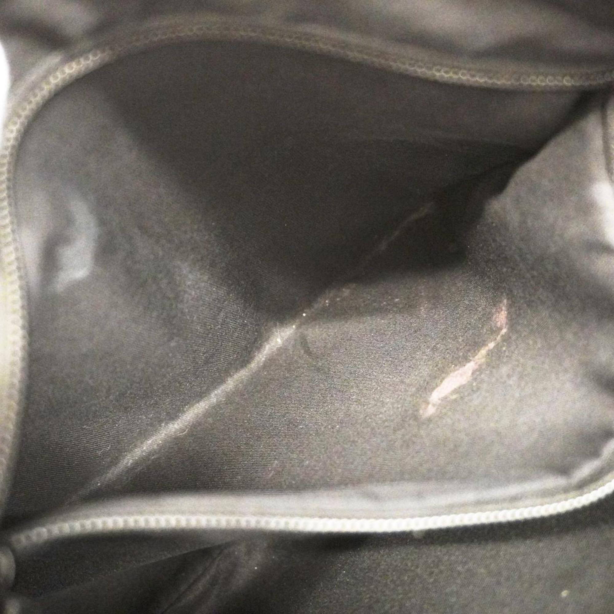 Gucci Shoulder Bag GG Canvas 131211 Leather Black Men Women