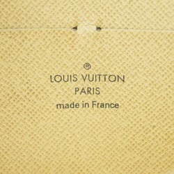 Louis Vuitton Long Wallet Damier Azur Zippy N60019 White Women's