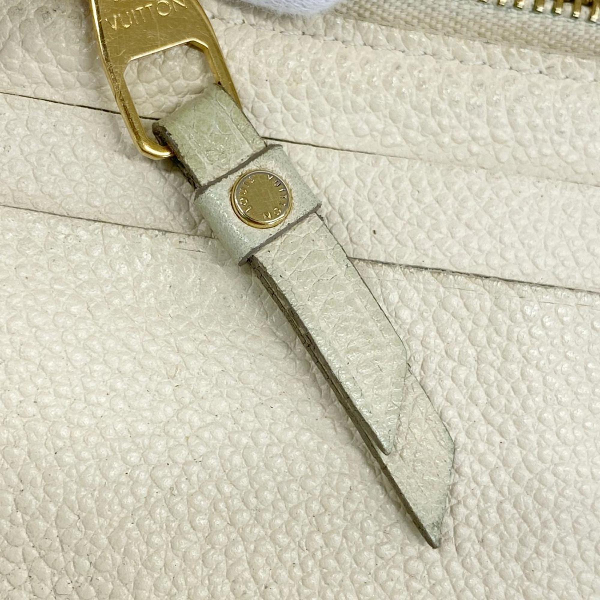 Louis Vuitton Long Wallet Monogram Empreinte Portefeuille Secret M93437 Neige Ladies