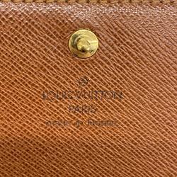 Louis Vuitton Wallet Monogram Porte Monnaie Tresor M61730 Brown Women's