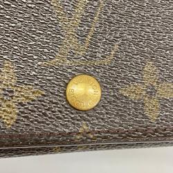 Louis Vuitton Wallet Monogram Porte Monnaie Tresor M61730 Brown Women's