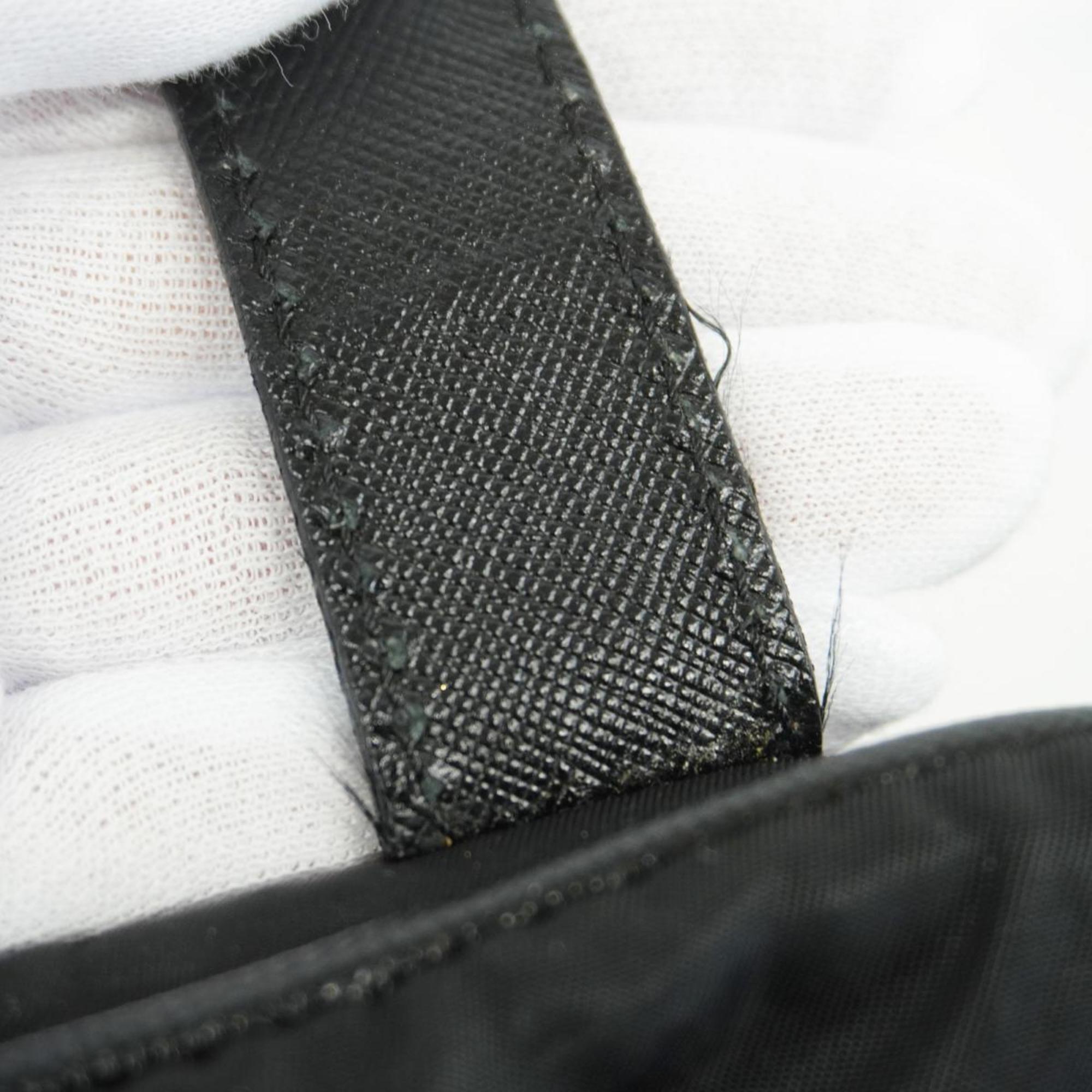 Prada handbag nylon black for men and women